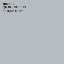 #B6BCC0 - French Gray Color Image